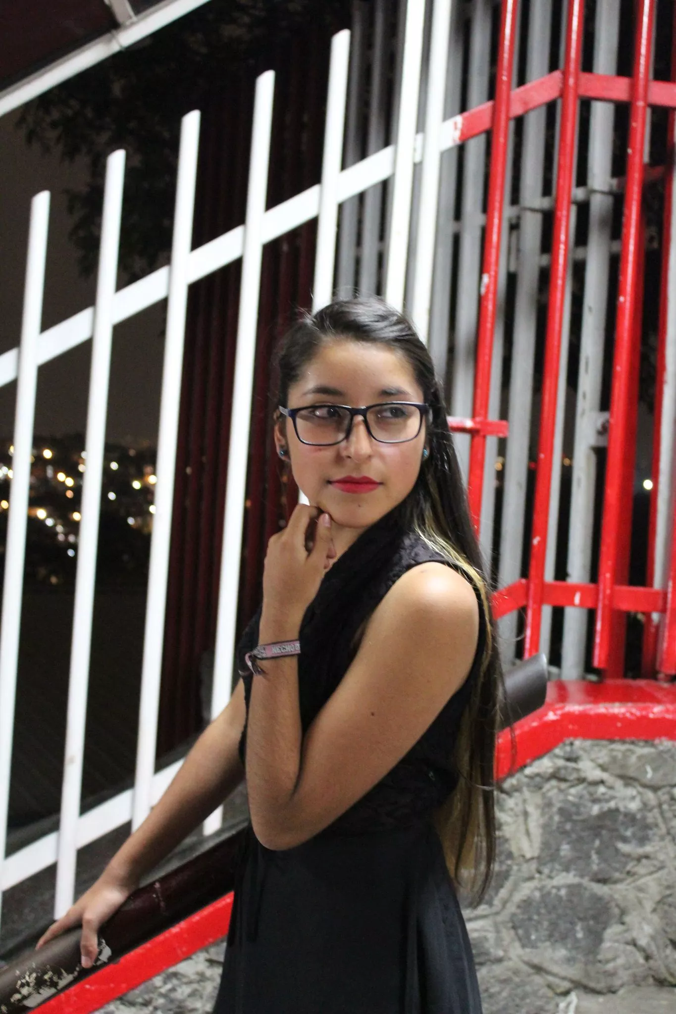 Retrato nocturno — fotografía de retrato